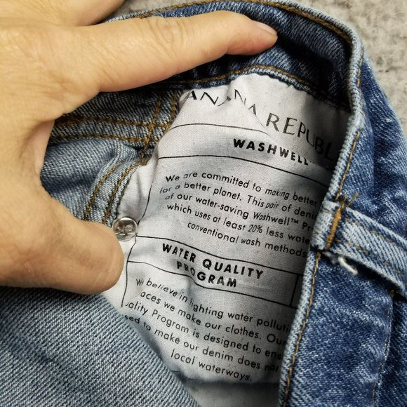 Banana Republic Jeans Womens 33 Medium Wash Stretch High Rise Shaping Slouch - Picture 13 of 14